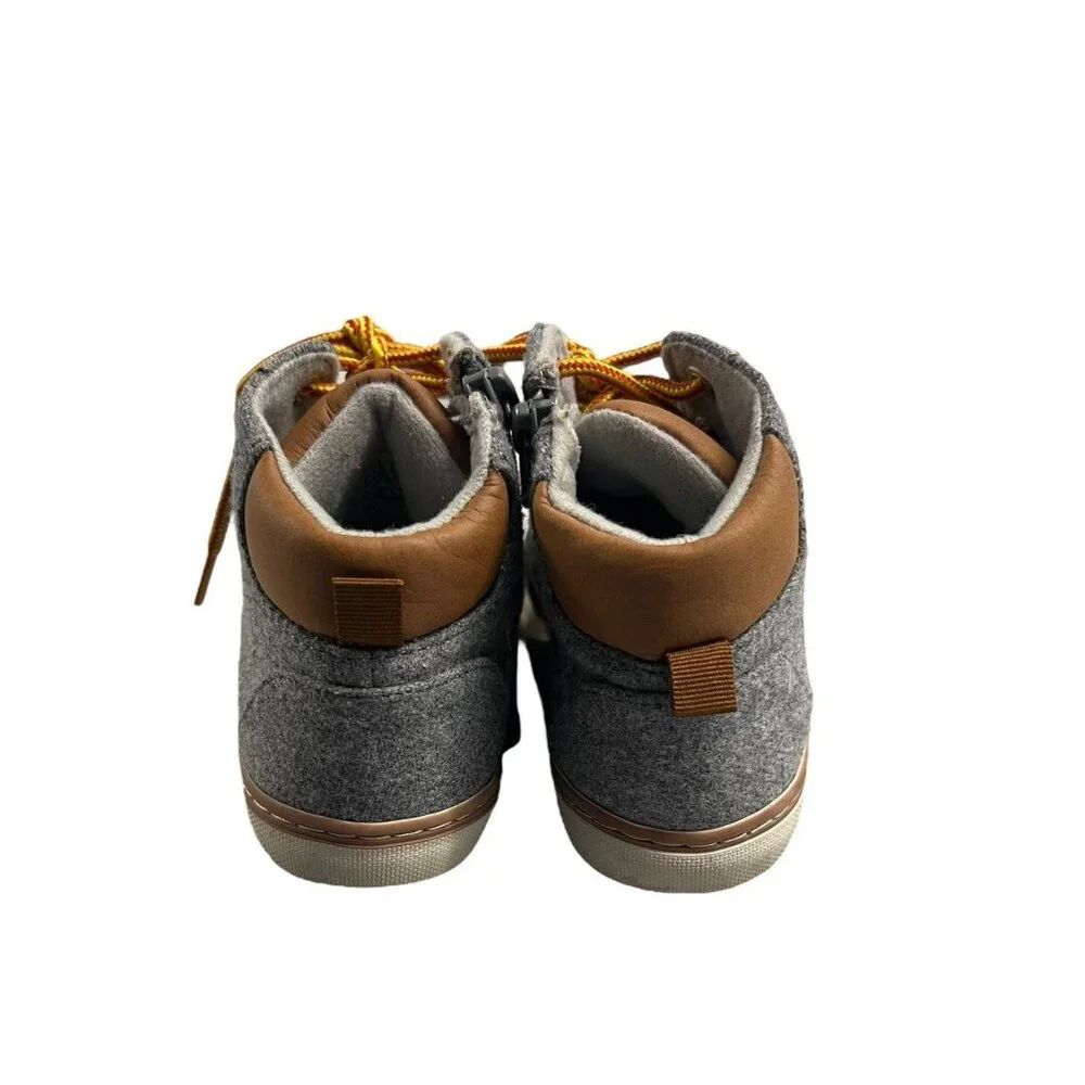 Gap Kids Sz 10 Grey Wool Sneaker Boots - Picture 5 of 10